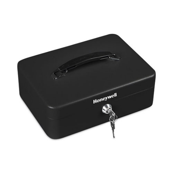 Picture of Standard Cash Box, 9.8 x 7.3 x 4.1, Steel, Black