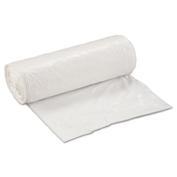 Picture of Low-Density Commercial Can Liners, Coreless Interleaved Roll, 30 gal, 0.8 mil, 30" x 36", White, 25 Bags/Roll, 8 Rolls/Carton