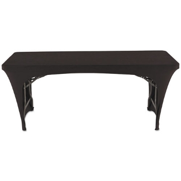 Picture of Igear Fabric Table Cover, Open Design, Polyester/spandex, 30" X 72", Black