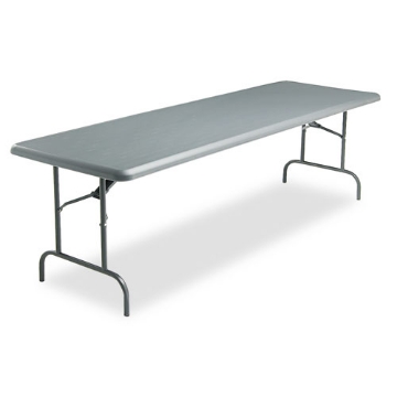 Picture of IndestrucTable Industrial Folding Table, Rectangular, 96" x 30" x 29", Charcoal
