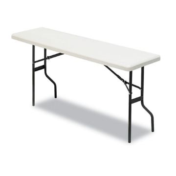 Picture of IndestrucTable Classic Folding Table, Rectangular, 60" x 18" x 29", Platinum