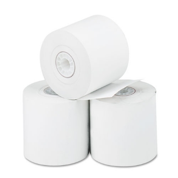 Picture of Direct Thermal Printing Thermal Paper Rolls, 2.25" X 165 Ft, White, 3/pack