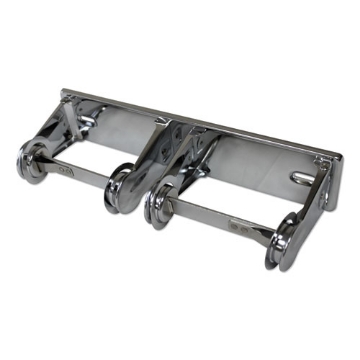 Picture of Double Roll Toilet Tissue Dispenser, 12.3 X 4.25 X 2.7, Chrome, 1 Dozen
