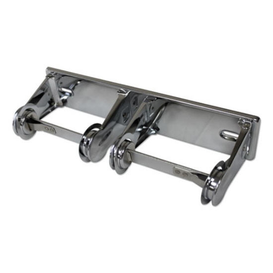 Picture of Double Roll Toilet Tissue Dispenser, 12.3 X 4.25 X 2.7, Chrome, 1 Dozen