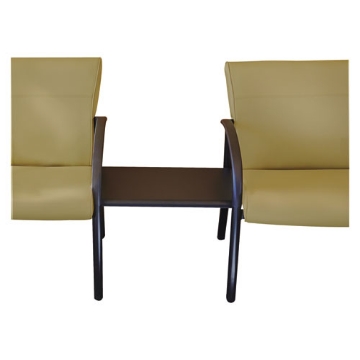 Picture of gratzi reception series ganging table, rectangular, 23w x 16.5d x 16.5h, black