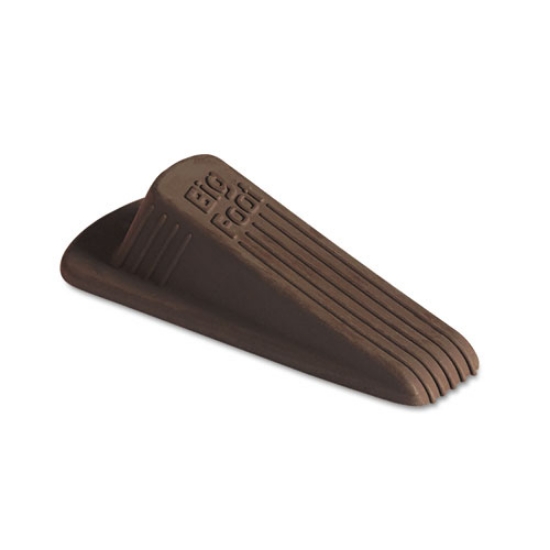 Picture of Big Foot Doorstop, No Slip Rubber Wedge, 2.25w X 4.75d X 1.25h, Brown, 2/pack