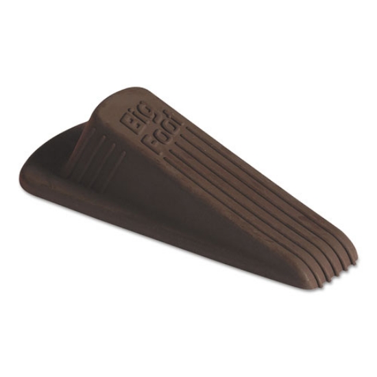 Picture of Big Foot Doorstop, No-Slip Rubber, 2.25w X 4.75d X 1.25h, Brown, 12/Box