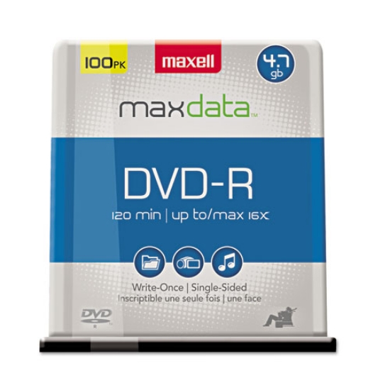 Picture of Dvd-R Recordable Disc, 4.7 Gb, 16x, Spindle, Gold, 100/pack