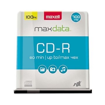 Picture of Cd-R Discs, 700 Mb/80 Min, 48x, Spindle, Silver, 100/pack