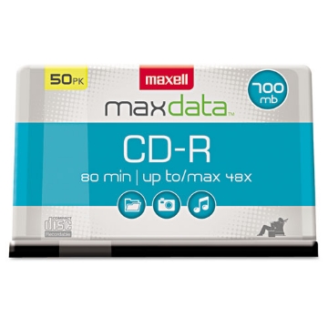 Picture of Cd-R Discs, 700 Mb/80 Min, 48x, Spindle, Silver, 50/pack