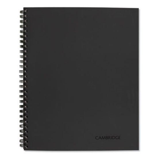 Picture of Wirebound Guided QuickNotes Notebook, 1-Subject, List-Management Format, Dark Gray Cover, (80) 11 x 8.5 Sheets