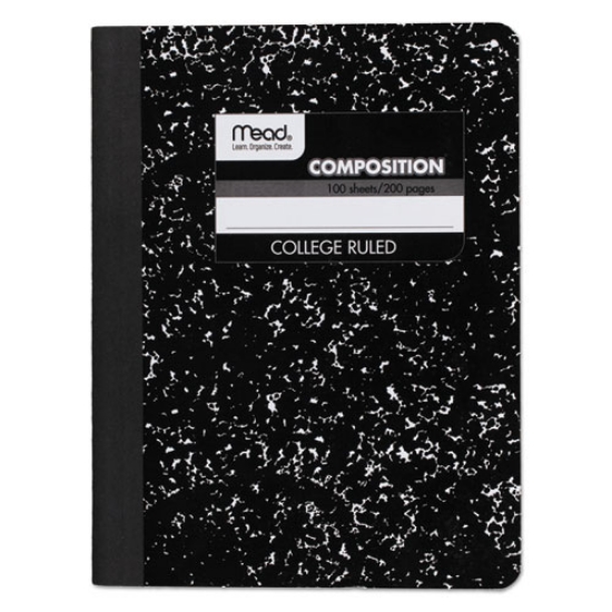 Picture of Square Deal Composition Book, Medium/College Rule, Black Cover, (100) 9.75 x 7.5 Sheets