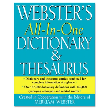 Picture of All-In-One Dictionary/thesaurus, Hardcover, 768 Pages