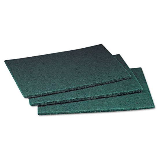 Picture of Commercial Scouring Pad, 6 X 9, Green, 20 Pads/box, 3 Boxes/carton