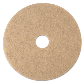 Picture of Ultra High-Speed Natural Blend Floor Burnishing Pads 3500, 21" Diameter, Tan, 5/carton