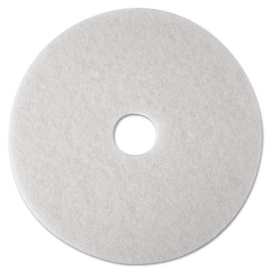 Picture of Low-Speed Super Polishing Floor Pads 4100, 27" Diameter, White, 5/carton