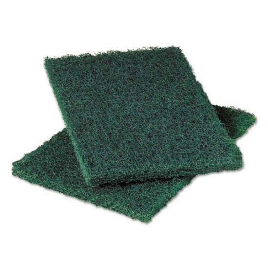 Picture of Heavy-Duty Scouring Pad 86, Green, 6 X 9, 6/pack, 10 Packs/carton