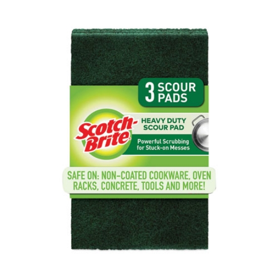 Picture of Heavy-Duty Scour Pad, 3.8 X 6, Green, 10/carton