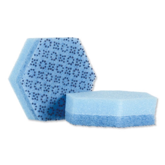 Picture of Low Scratch Scour Sponge 3000hex, 4.45 X 3.85, Blue, 16/carton