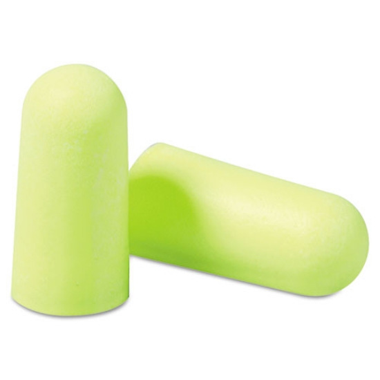 Picture of E-A-RSOFT YELLOW NEON SOFT FOAM EARPLUGS, CORDLESS, REGULAR SIZE, 200 PAIRS/BOX