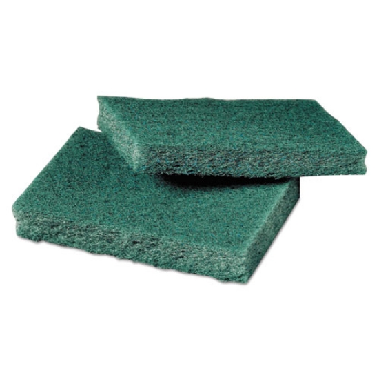 Picture of General Purpose Scrub Pad, 3 X 4.5, Green, 40 Pads/box, 2 Boxes/carton