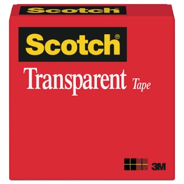 Picture of Transparent Tape, 1" Core, 0.5" X 36 Yds, Transparent