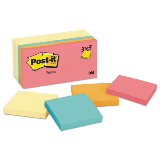 Picture of Original Pads Assorted Value Pack, 3 x 3, (8) Canary Yellow, (6) Poptimistic Collection Colors, 100 Sheets/Pad, 14 Pads/Pack