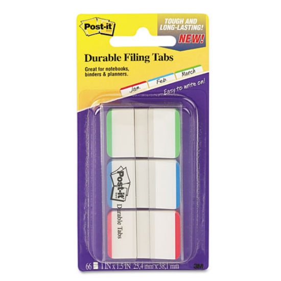 Picture of 1" Lined Tabs, 1/5-Cut, Lined, Assorted Colors, 1" Wide, 66/Pack