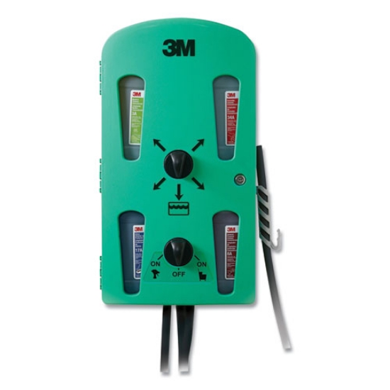 Picture of Flow Control System Chemical Dispenser, Air Gap, Pressure Relief Valve, (4) 0.5 Gal, 12.25 X 6.3 X 22.5, Green