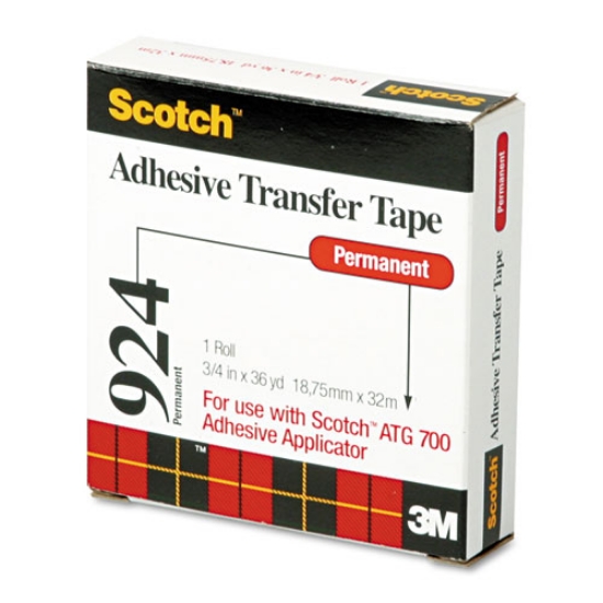 Picture of Atg Adhesive Transfer Tape Roll, Permanent, Holds Up To 0.5 Lbs, 0.75" X 36 Yds, Clear