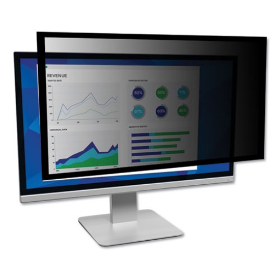 Picture of framed desktop monitor privacy filter for 15" to 17" crt/17" flat panel monitors