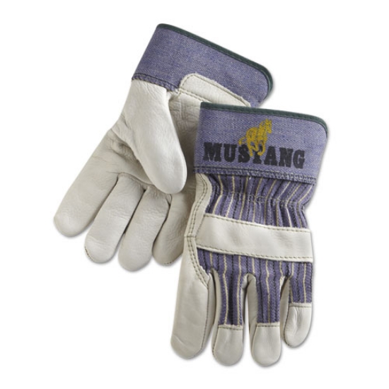 Picture of Mustang Grain-Leather-Palm Gloves, Medium, Dozen