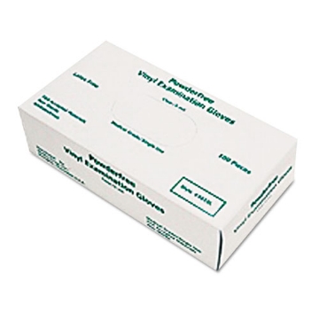 Picture of Disposable Vinyl Gloves, Large, 5 Mil, Medical Grade, 100/box