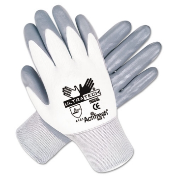 Picture of Ultra Tech Nitrile-Coated Gloves, Medium, Dozen