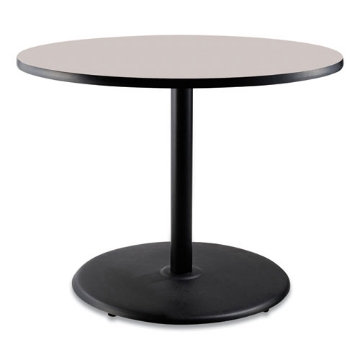 Picture of Cafe Table, 36" Diameter x 30h, Round Top/Base, Gray Nebula Top, Black Base, Ships in 7-10 Business Days
