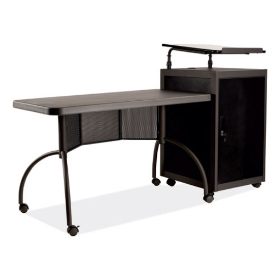 Picture of Teacher's WorkPod Desk and Lectern Kit, 68" x 24" x 41", Charcoal Gray, Ships in 1-3 Business Days