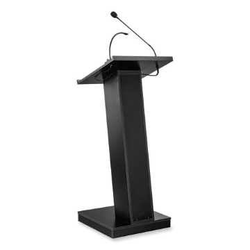 Picture of ZED Lectern with Speaker, 19.75 x 19.75 x 49, Black, Ships in 1-3 Business Days