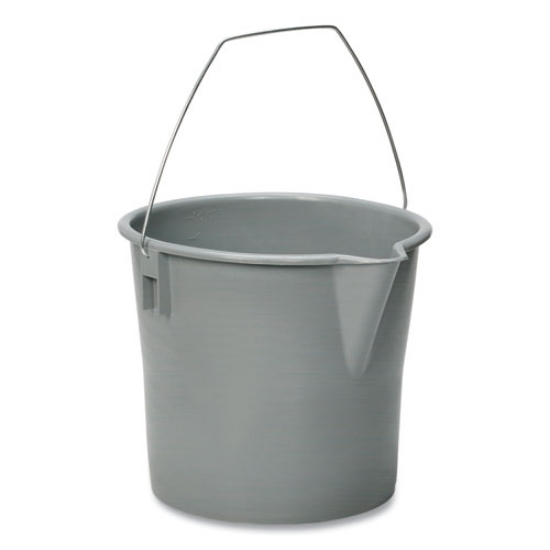 Picture of 7240000606006, SKILCRAFT, Utility Pail, 10 qt, Polyethylene, Gray, 10" dia