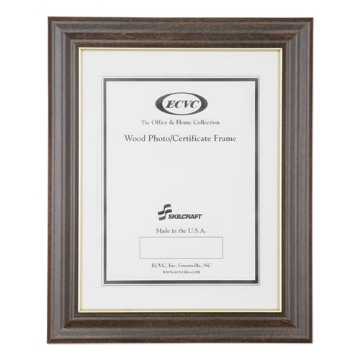 Picture of 7105012820630 Skilcraft Style C Photo Frame, Wood, 8 X 10, Walnut Stain