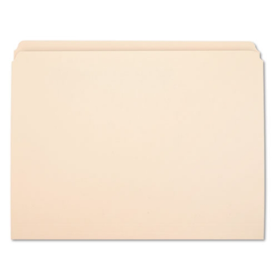 Picture of 7530002910098 SKILCRAFT Manila File Folder, Straight Tabs, Letter Size, 0.75" Expansion, Manila, 100/Box