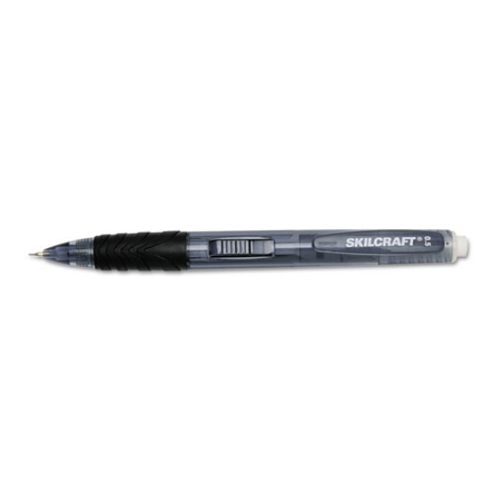 Picture of 7520013861581 SKILCRAFT Side-Action Mechanical Pencil, 0.5 mm, F (#2.5), Black Lead, Blue Barrel, 6/Box