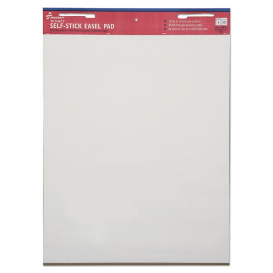 Picture of 7530013930104 SKILCRAFT Self-Stick Easel Pad, Unruled, 25 x 30, White, 30 Sheets, 2/Pack