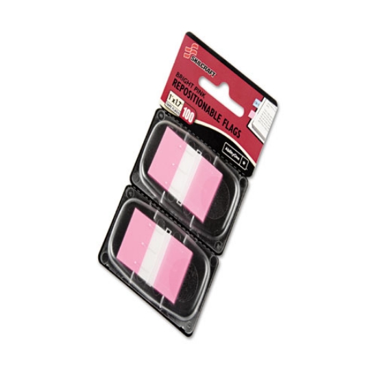 Picture of 7510013991153 SKILCRAFT Page Flags, 1 x 1.75, Bright Pink, 50 Flags/Dispenser, 2 Dispensers/Pack00/Pack