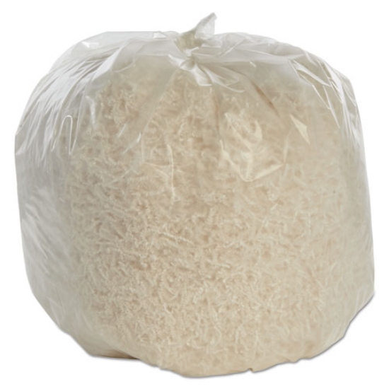 Picture of 8105015574972, SKILCRAFT High Density (HDPE) Coreless Roll Can Liners, 30 gal, 10 mic, 30" x 37", Natural, 500/Box