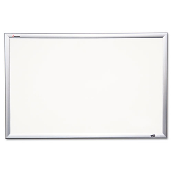 Picture of 7110015680406 skilcraft quartet magnetic porcelain marker board, 60 x 36, white surface, anodized aluminum frame