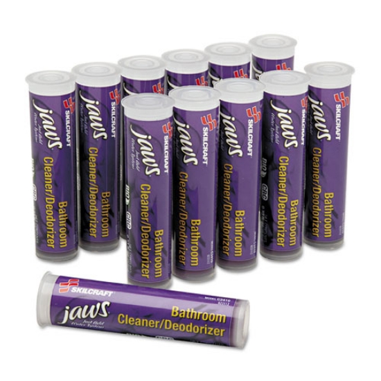 Picture of 7930016005751, Skilcraft, Jaws Bathroom Cleaner/deodorizer Refill, 2 Oz, Citrus, 12/box