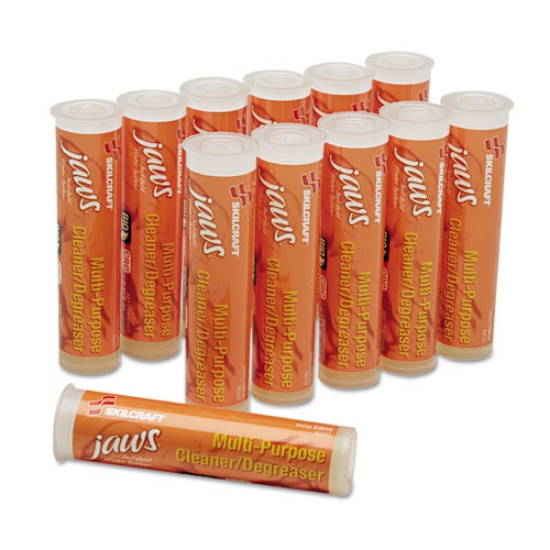 Picture of 7930016005753, Skilcraft, Jaws Multipurpose Cleaner/degreaser Refill, 2 Oz, Citrus, 12/box