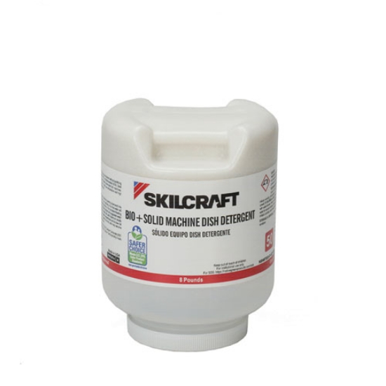 Picture of 7930016216646, Skilcraft, Bio+ Dishwasher Detergent, 8 Lb Bottle, 4/carton