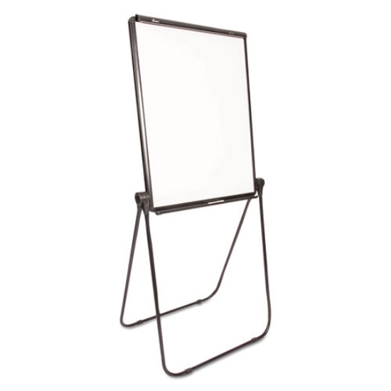 Picture of 7520016421223 SKILCRAFT Quartet Dual-Sided Total Erase Easel, 27 x 34, White Surface, Black Aluminum Frame