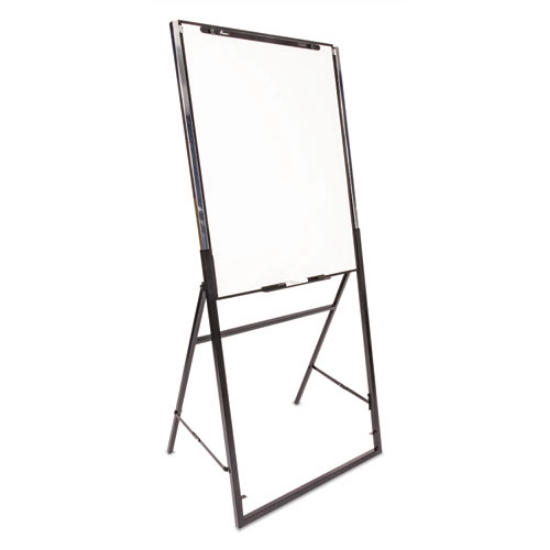 Picture of 7520016422441 SKILCRAFT Quartet Futura Presentation Easel, 26 x 35, White Surface, Steel Frame